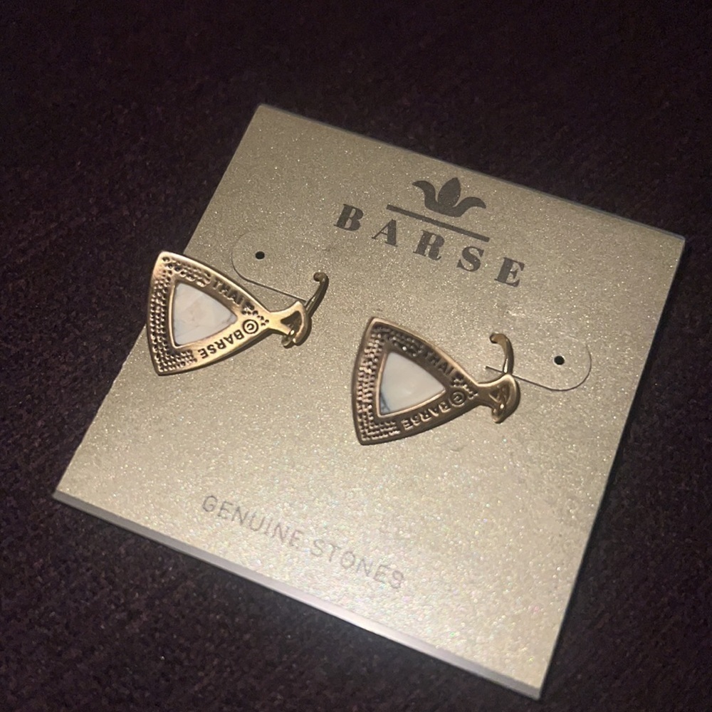 Barse womens genuine stone earrings - Picture 3 of 3